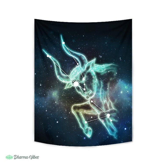 Taurus Zodiac by McAshe Tapestry