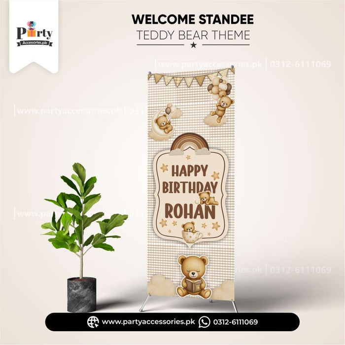Teddy Bear Theme Welcome Standee
