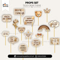 Teddy Bear Theme Party Celebration Photo Props Set – Colorful Festive Props