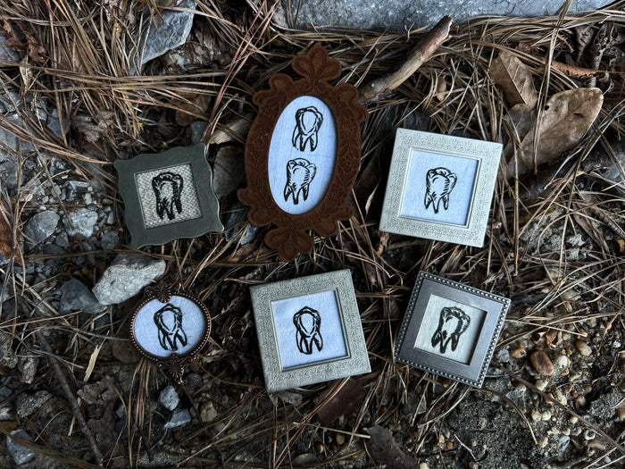 teeth minis - framed prints