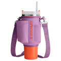 Stanley Carry-All 40 oz Quencher with Detachable Crossbody Straps  in lilac purple