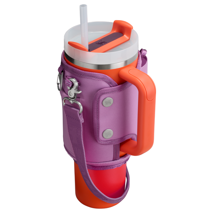 Stanley Carry-All 40 oz Quencher with Detachable Crossbody Straps  in lilac purple