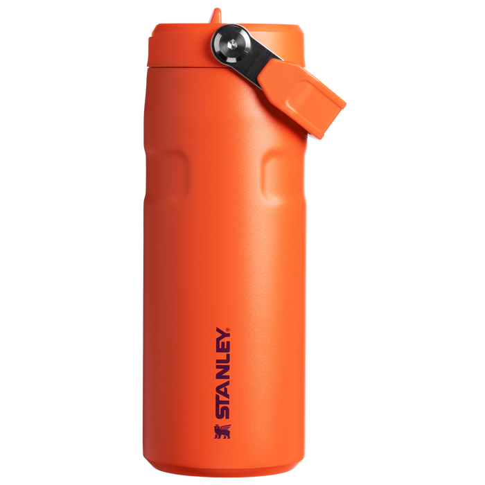Stanley IceFlow Aerolight stainless steel water bottle in Tigerlily Plum with Flip Straw