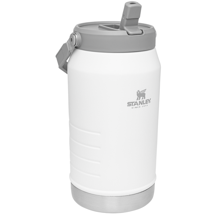 Stanley IceFlow 64 oz Stainless Steel Tumbler in Polar White with flip straw lid