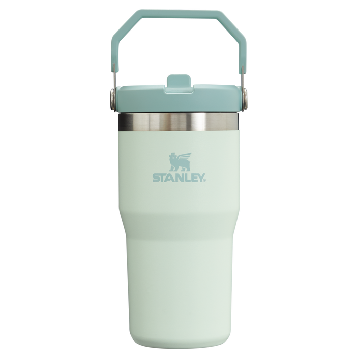 Stanley The IceFlow FlipStraw Tumbler Water Bottle 20 OZ In Mist Green