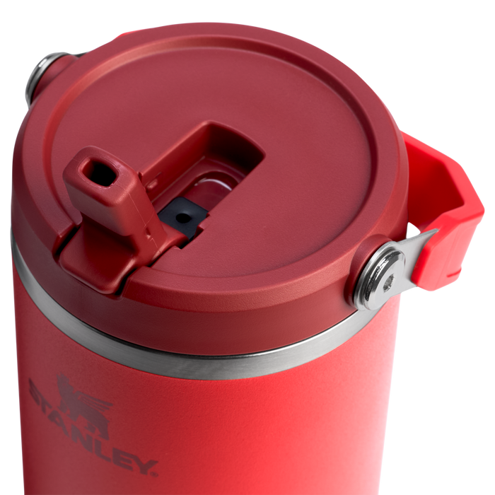 Stanley 40 OZ Ice Flow Flip Straw Insulated Tumbler In Chili Red