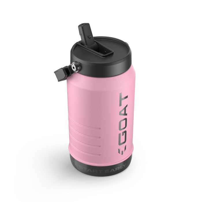 The Messi x Stanley IceFlow™ Water Jug with Fast Flow Lid 64 OZ In Messi GOAT Pink