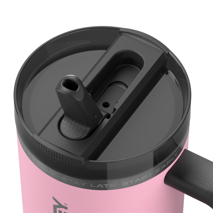 The Messi x Stanley Quencher ProTour Flip Straw Tumbler 40 OZ Cup In Messi GOAT Pink