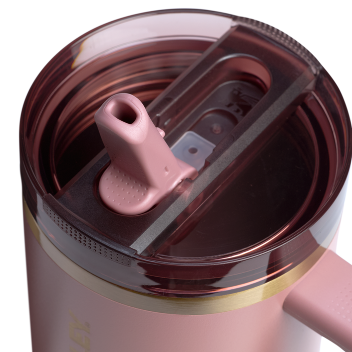 The Stanley Quencher ProTour Flip Straw Insluated Tumbler 40 Oz in Antique Pink