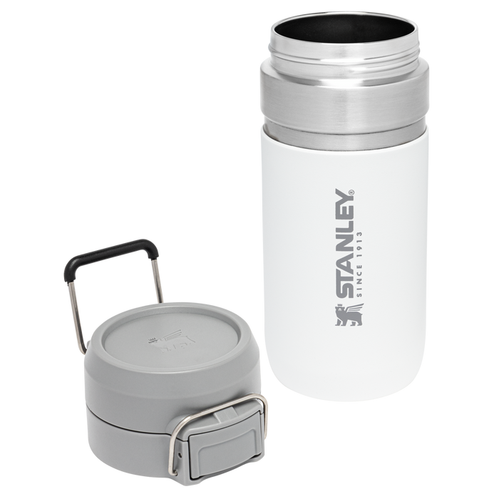 Stanley 16 OZ Quick Flip Go Water Bottle In White