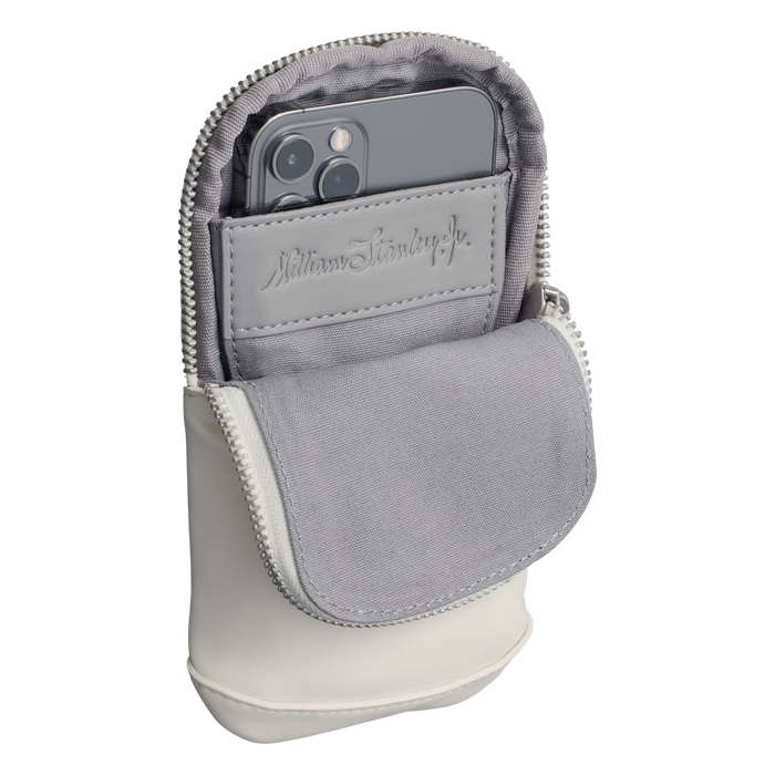 The Stanley Cross Bottle Midi Phone Keys Wallet Case In Cream White