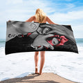 EROTICA - THIRSTY MONOCHROME VERSION BEACH TOWEL - REBHORN DESIGN