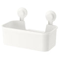 TISKEN Basket with suction cup, White