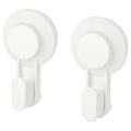 TISKEN Hook with suction cup, 2 pack, White