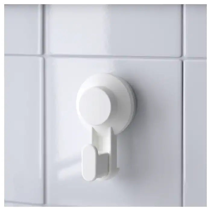 TISKEN Hook with suction cup, 2 pack, White