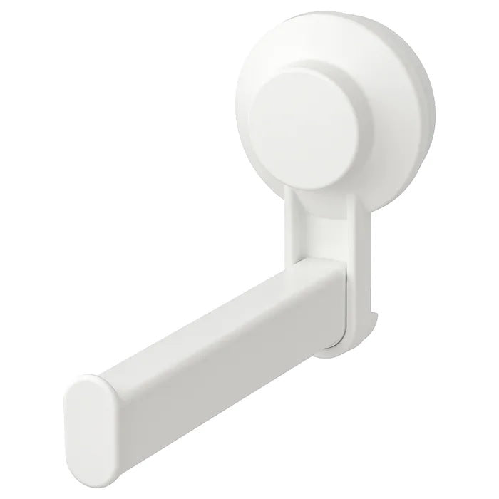 TISKEN Toilet roll holder with suction cup, White