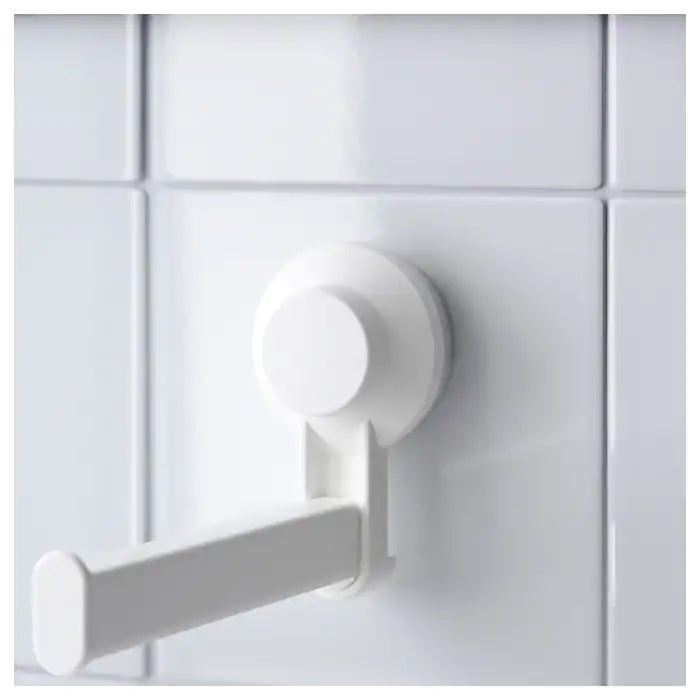 TISKEN Toilet roll holder with suction cup, White