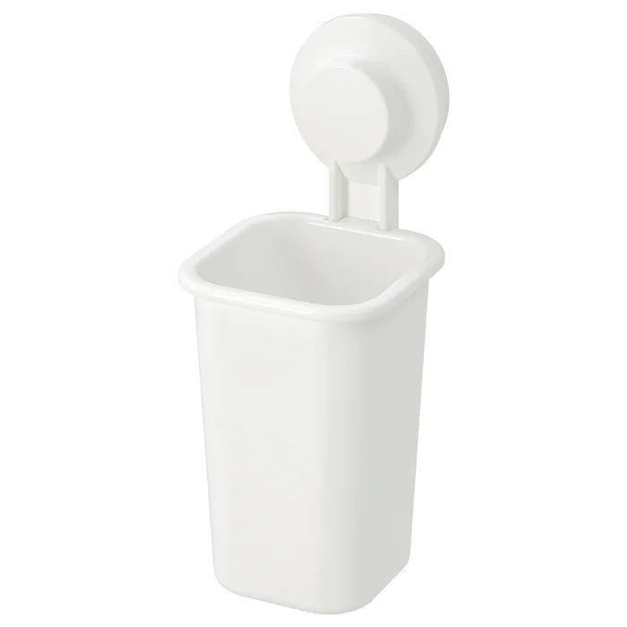 TISKEN Toothbrush holder with suction cup, White
