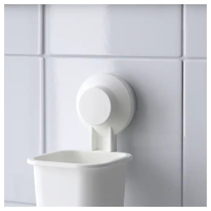TISKEN Toothbrush holder with suction cup, White