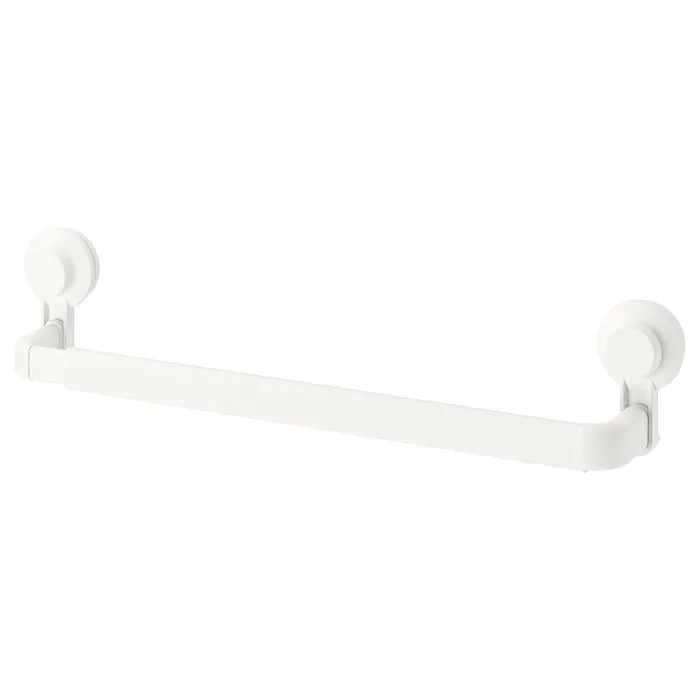 TISKEN Towel rack with suction cup, White