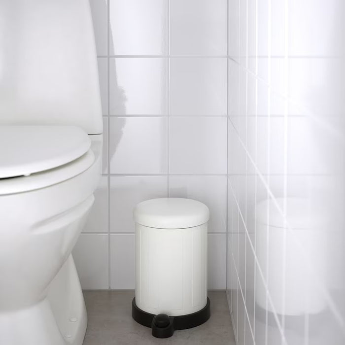 TOFTAN Waste bin, white, 4l