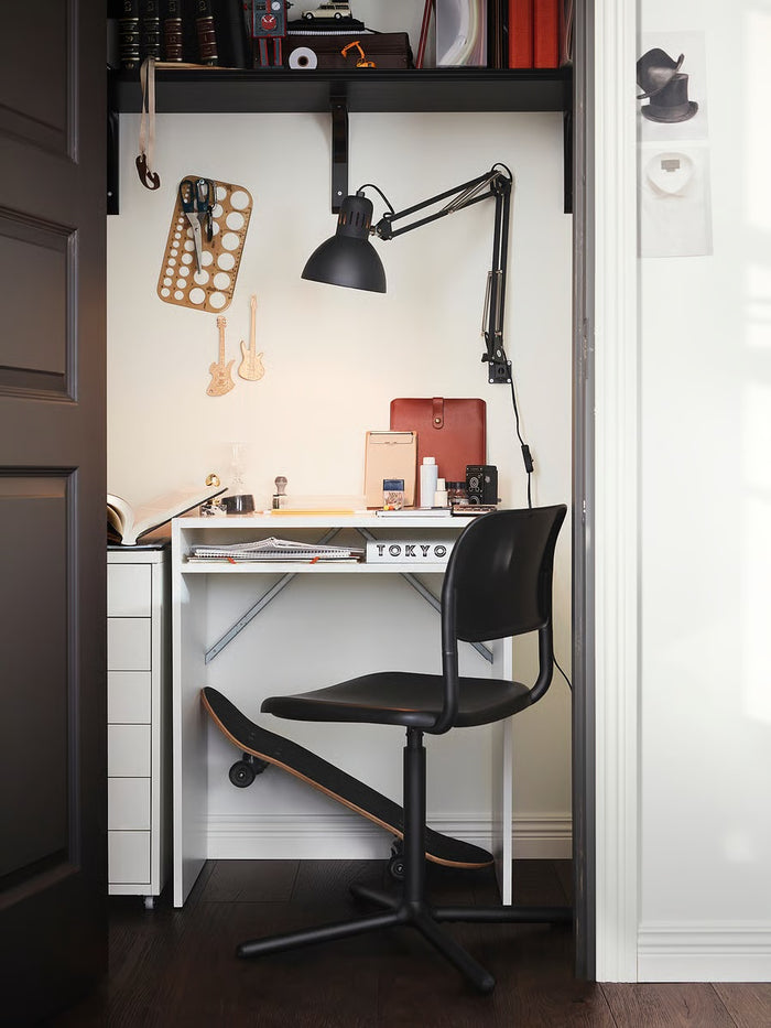 TORALD Desk, white, 65x40cm