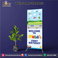Transport theme birthday party customized welcome standee