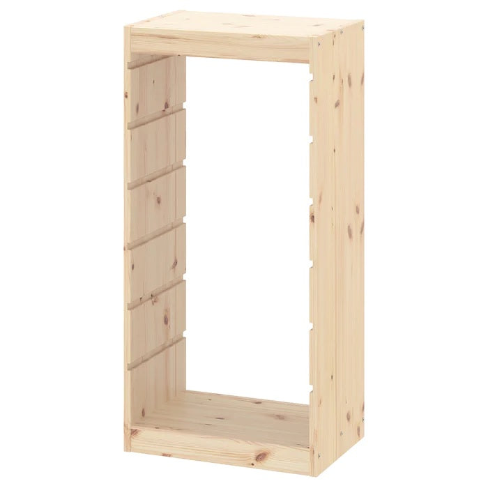 TROFAST Frame, 46x30x94cm, Light white stained pine
