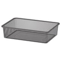 TROFAST Mesh storage box, Dark grey, 42x30x10cm