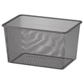 TROFAST Mesh storage box, Dark grey, 42x30x23cm