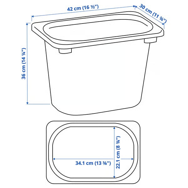 TROFAST Storage box, 2025 White, 42x30x36cm