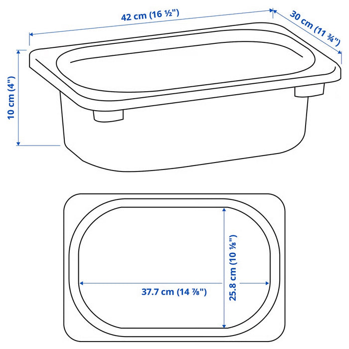 TROFAST Storage box, Light orange, 42x30x10cm