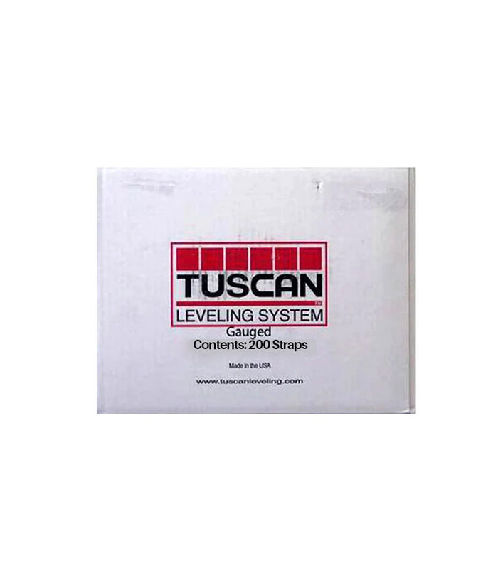 Tuscan Levelling System Strap - 200 pcs (Gauged) - 1 Box - Stone Doctor Australia - Natural Stone > Tiles > Tiling Tools