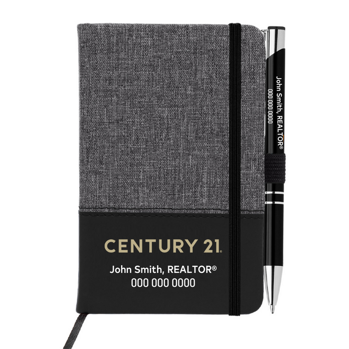 Twain Notebook & Tres-Chic Pen Gift Set - Personalized