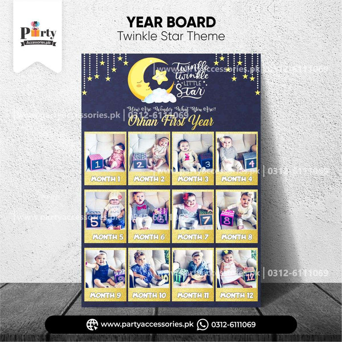 twinkle star theme customized year  board