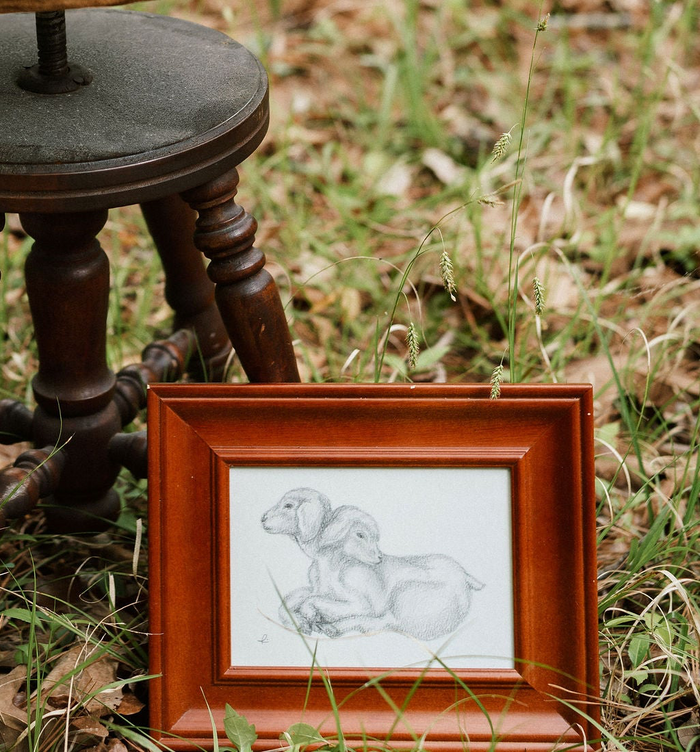 Two-Headed Lamb - Giclee