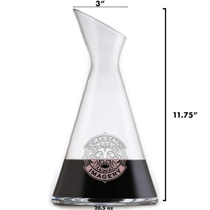 UC Hastings Law Logo, Slant Wine Carafe, Decanter