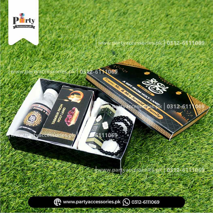 Umrah Tabaruk formal box Packaging | Umrah Giveaway corporate boxes