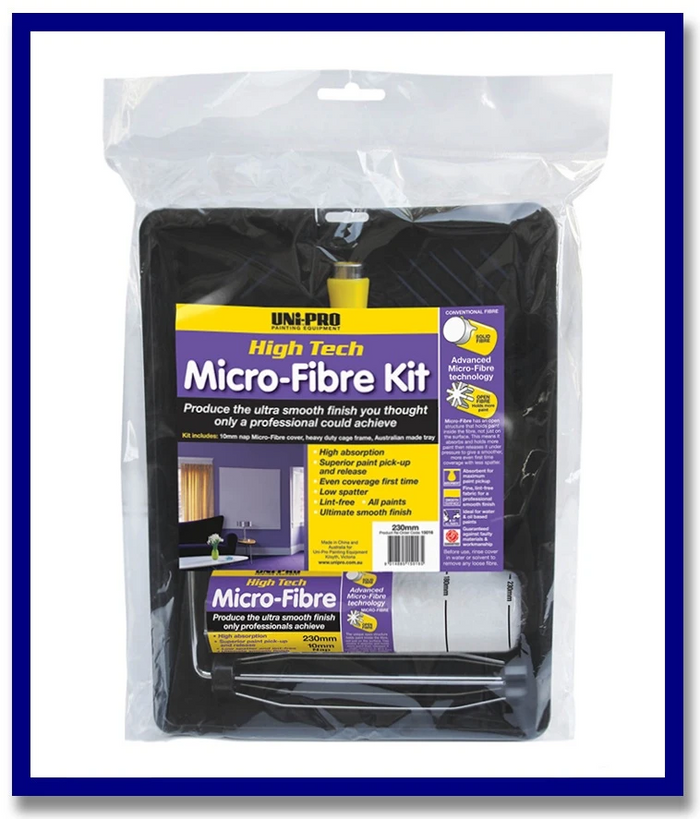 UNi-PRO Micro-Fibre Roller Kit - 1 Unit - Stone Doctor Australia - Painting Equipment > Tools > Paint Rollers