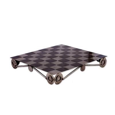 Unique Recycled Auto Part Chess Set, "Recycling Challenge" - Quick Ship - Puzzlicious.com