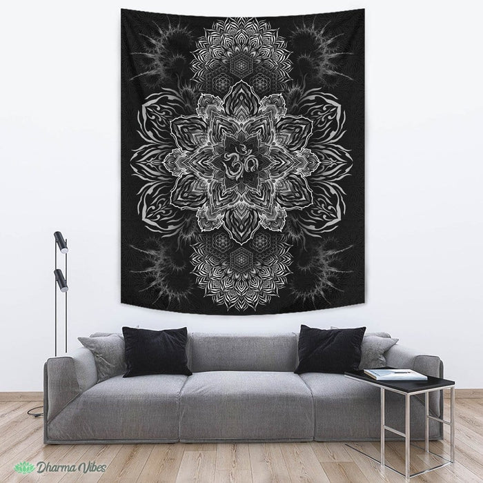 UNIVERSAL RESONANCE BW by YantrArt Design Tapestry