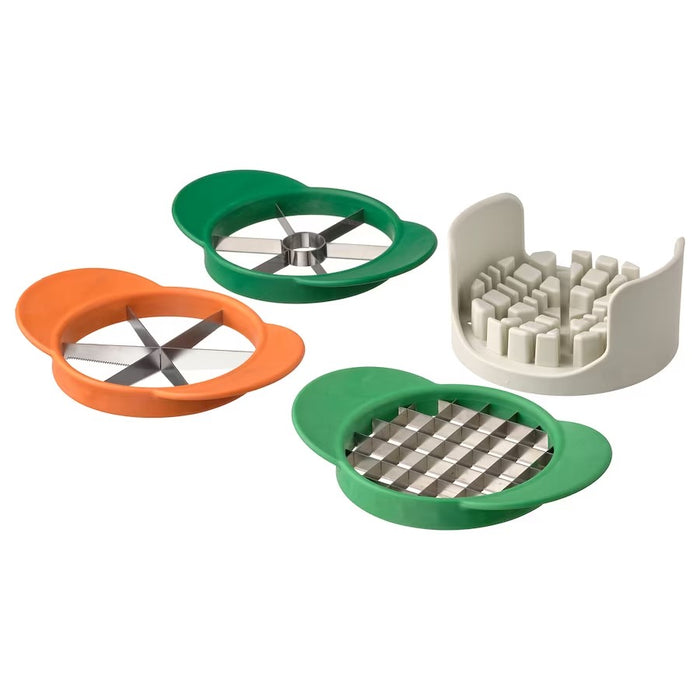 UPPFYLLD Fruit cutter, set of 4, Mixed colours