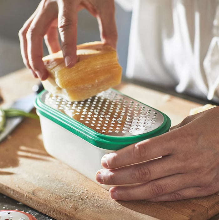 UPPFYLLD Grater with container, set of 4, Mixed colours