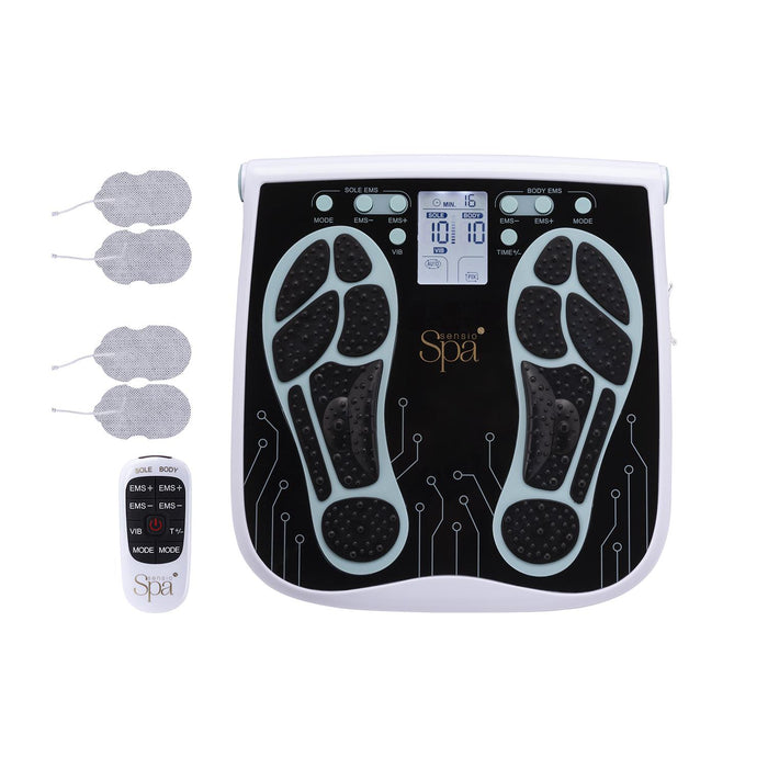 Electrotherapy device with foot pad  - Buy Now Foot & Legs EMS Machine + EMS & Heat Massager