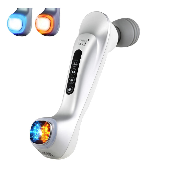 Handheld electronic device with colorful lights  - Buy Now Hot & Cold Massager + EMS & Heat Massager