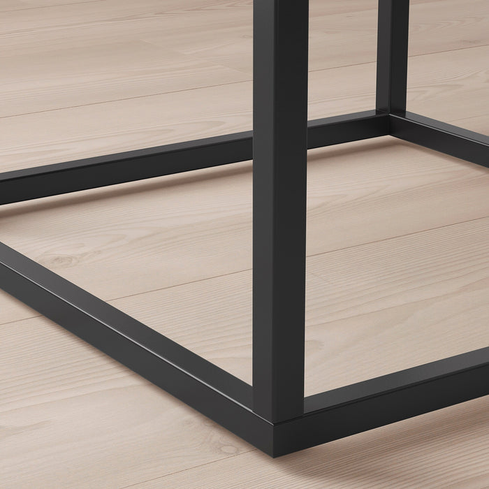 VIKHAMMER bedside table, 40x39cm, Black