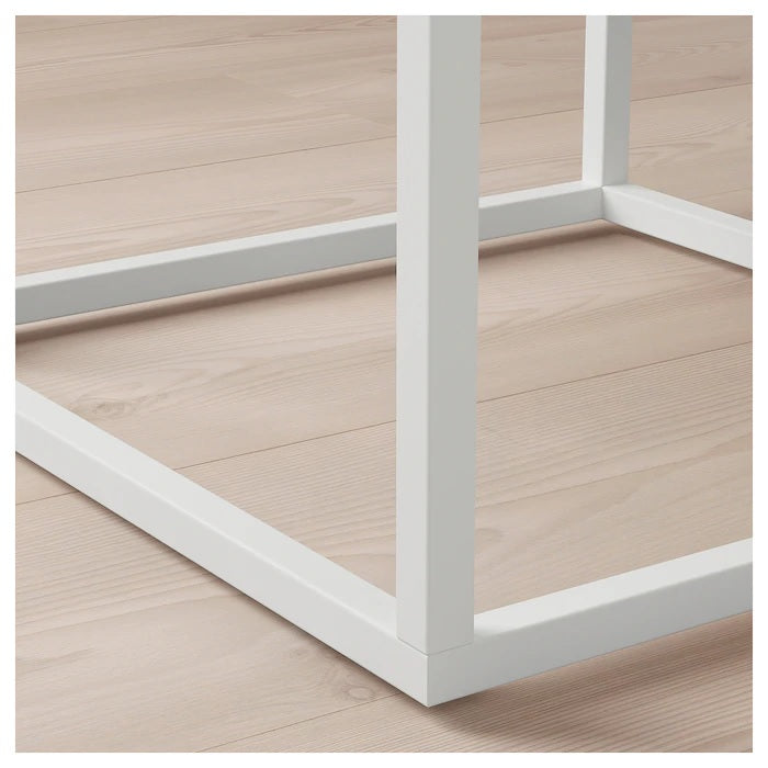VIKHAMMER bedside table, 40x39cm, White