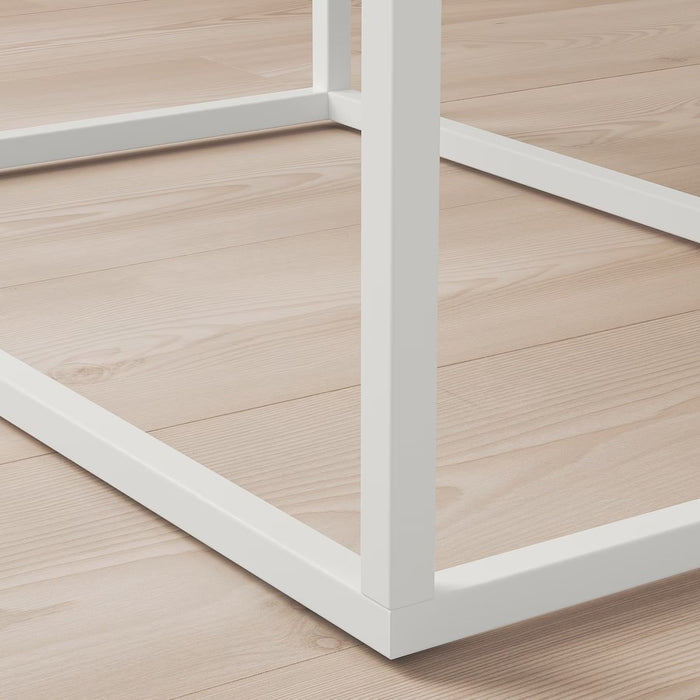 VIKHAMMER Bedside table, White, 60x39cm