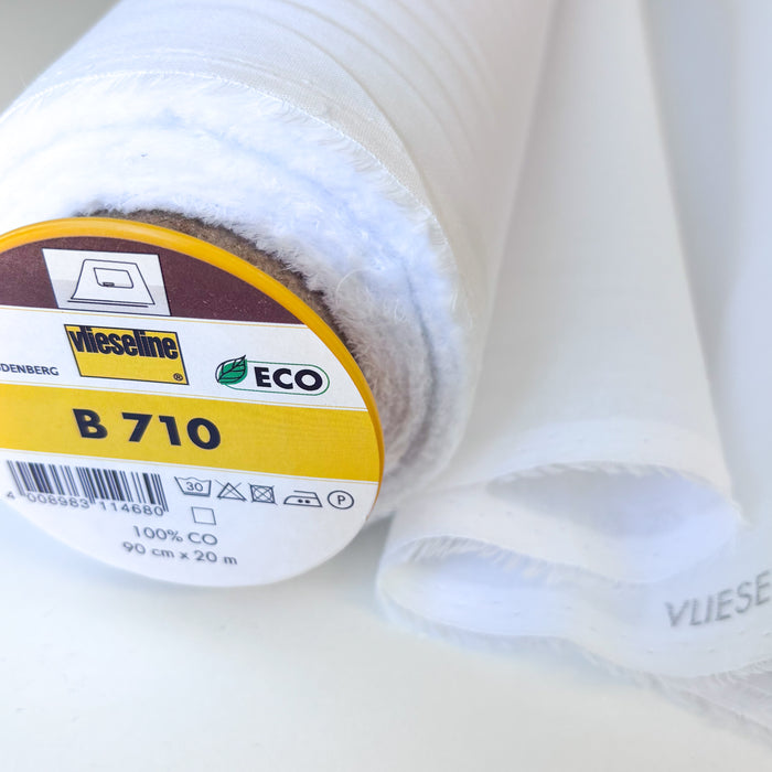 Vilene - Fusible Lightweight Woven Interfacing - B710 - White with Biodegradable Adhesive