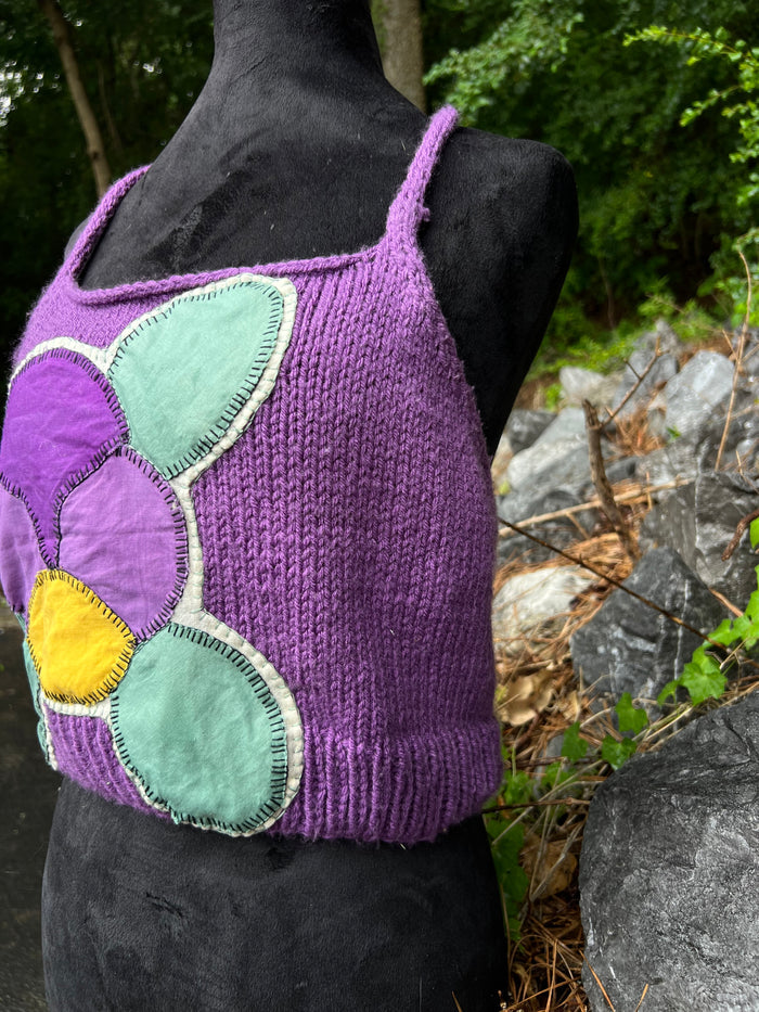 Violet Dreams - Knit Halter Top